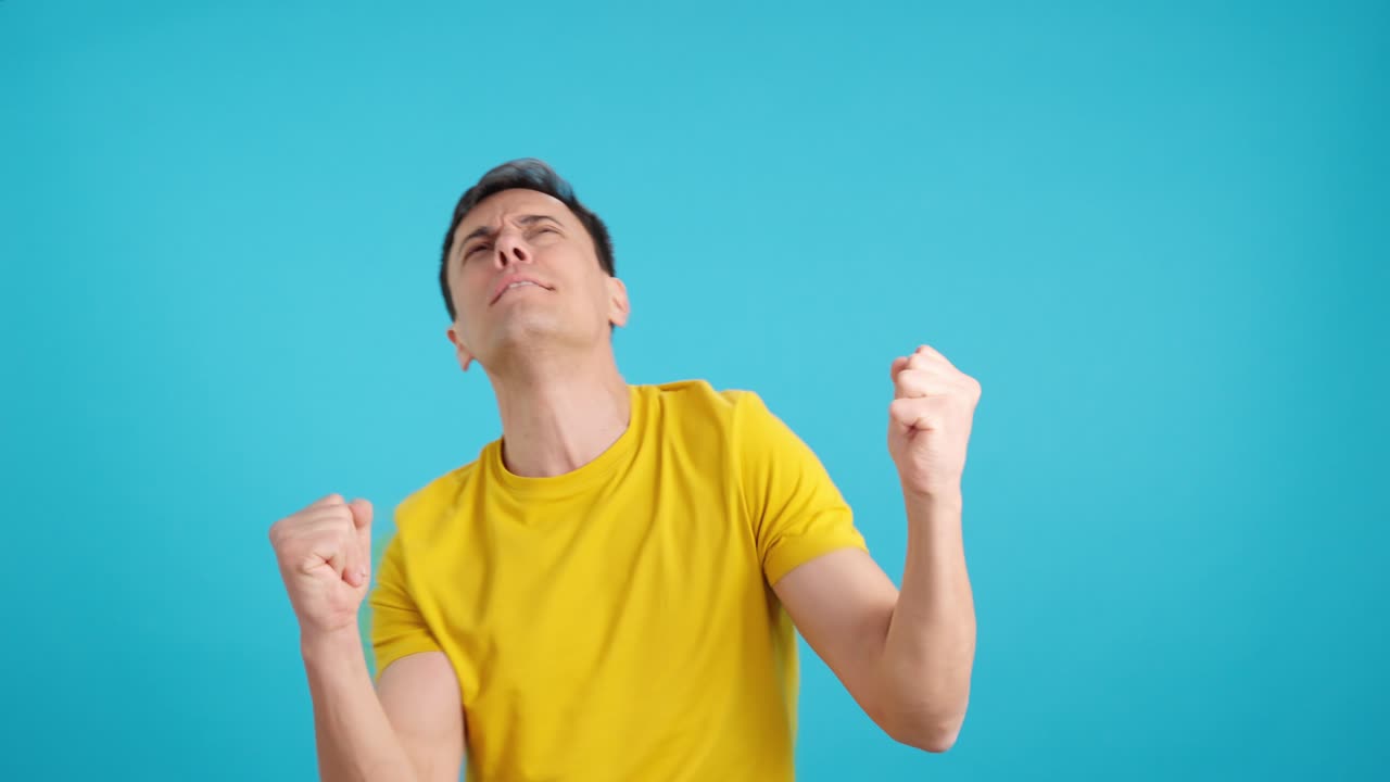 Man with different emotions