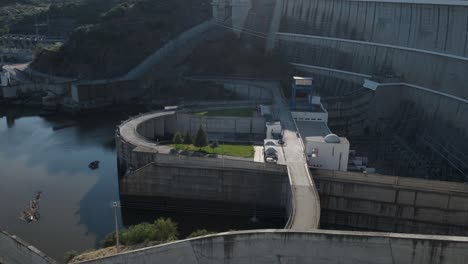 alqueva dam and the reservoir making hyrdo electricity