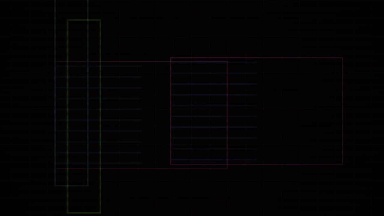Abstract Motion Graphics with Moving Rectangular Frames and Grid Lines