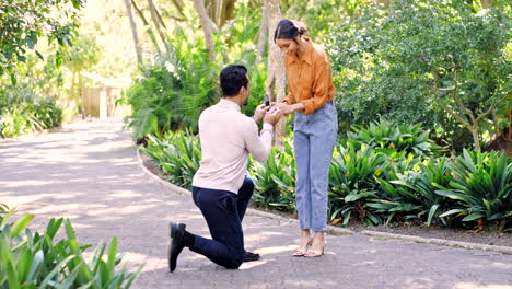 propose, engagement and question with a man asking