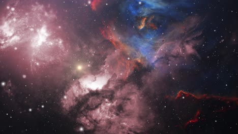 view of nebula universe 4k