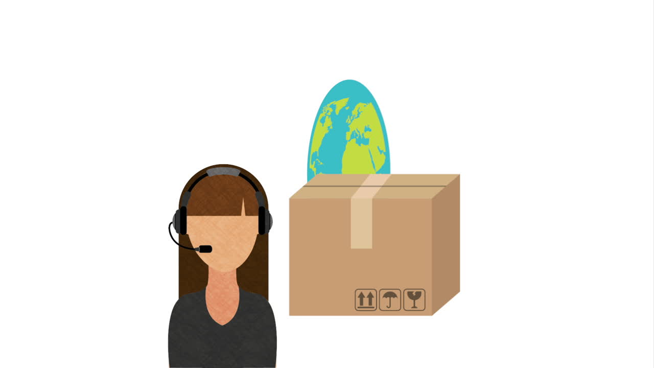 delivery service design, Video Animation