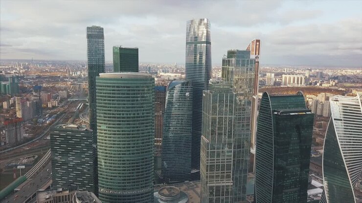O horizonte da cidade de Moscou