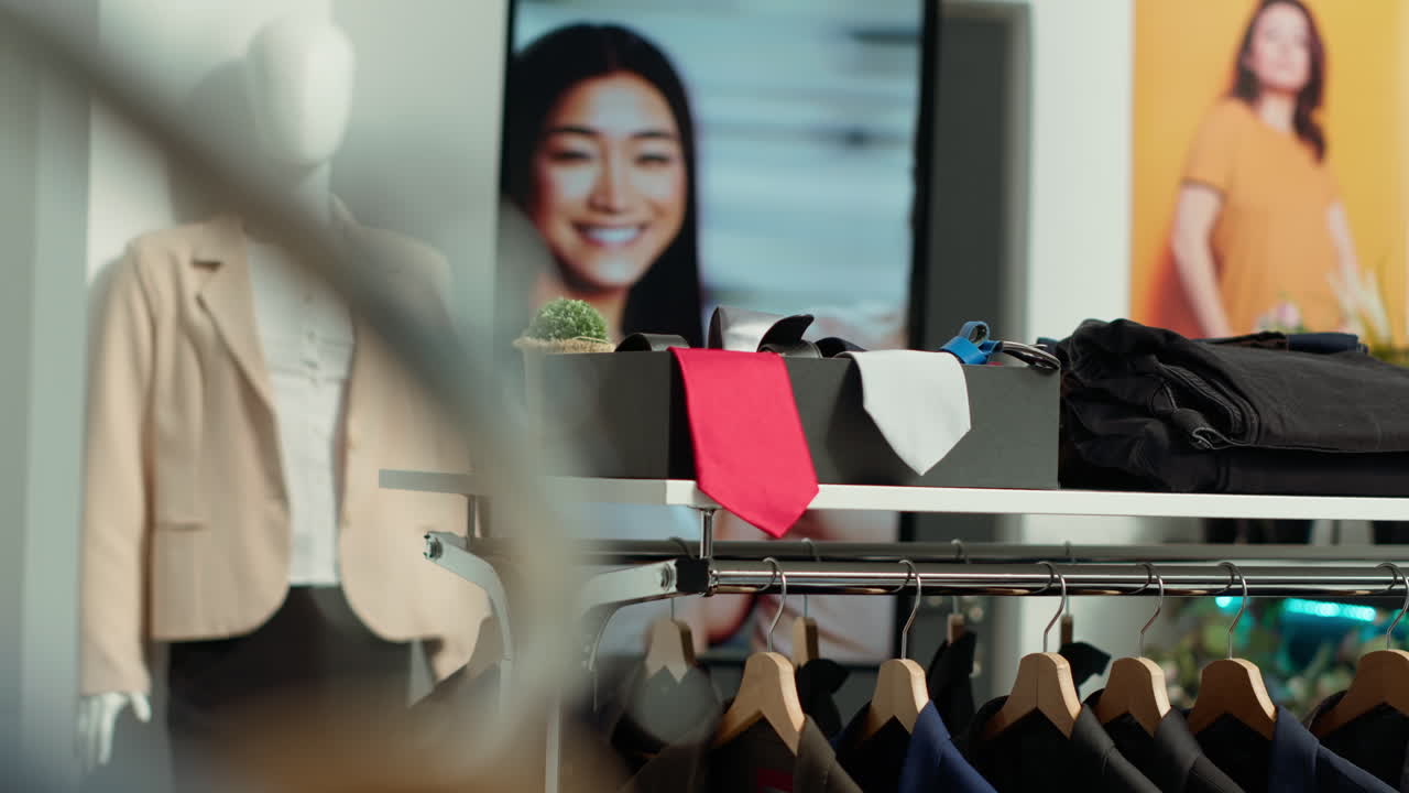 소매점 에서 남성 의 패션 디스플레이