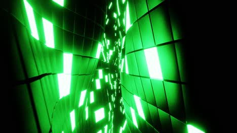 bucle de animación 3d. fondo de tecnología abstracta con luces brillantes.