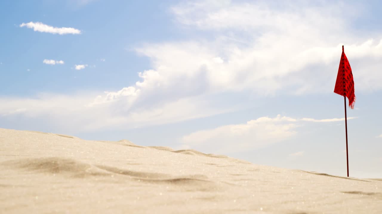 사막에서 빨간 발 4k