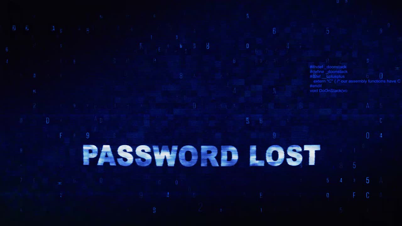 Password Lost - Security Breach Warning