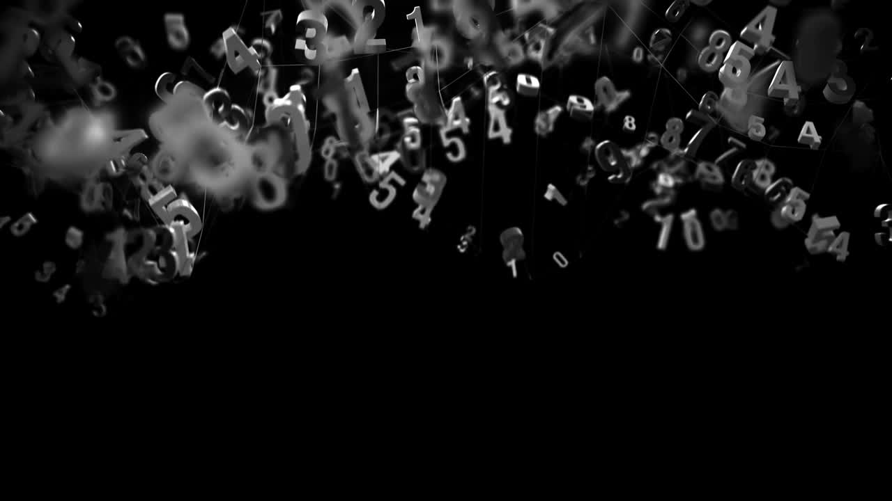 4k números aleatorios moviéndose en una malla.