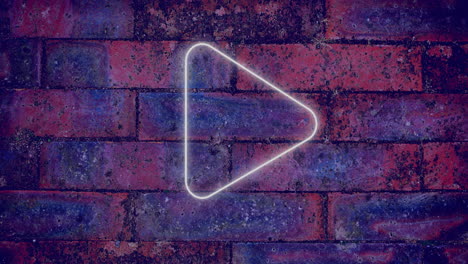 arrow neon sign on brick wall 4k