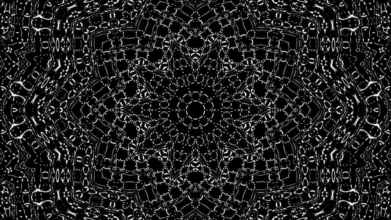 물결 모양의 점, 원 모양, 검은색과 색, 검은 색 바탕