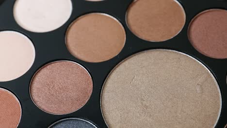 palette of cosmetic eye shadow for make-up