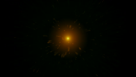 abstract orange burst