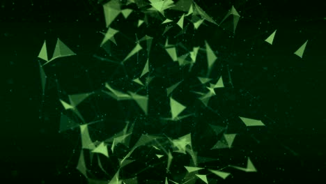 abstract green plexus network background.