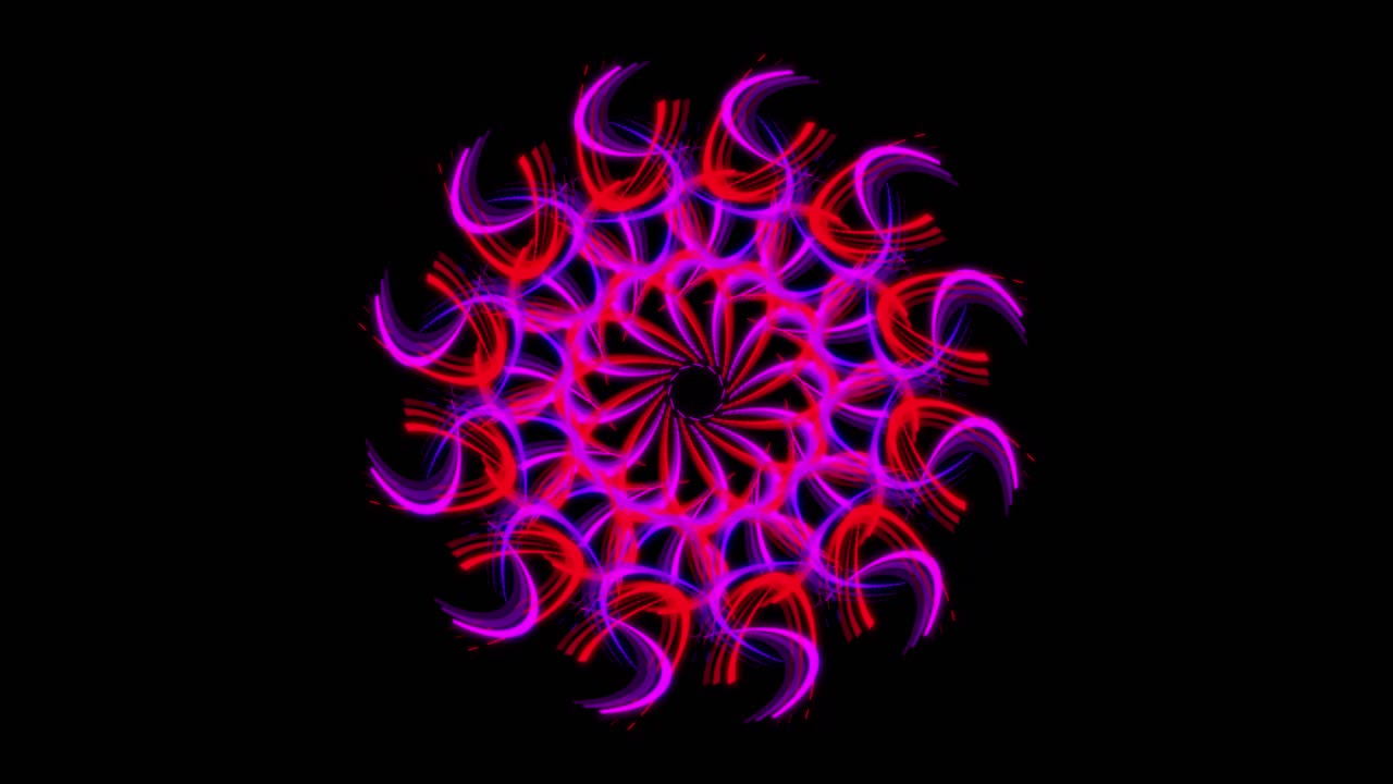 diseño de mandala de neón abstracto