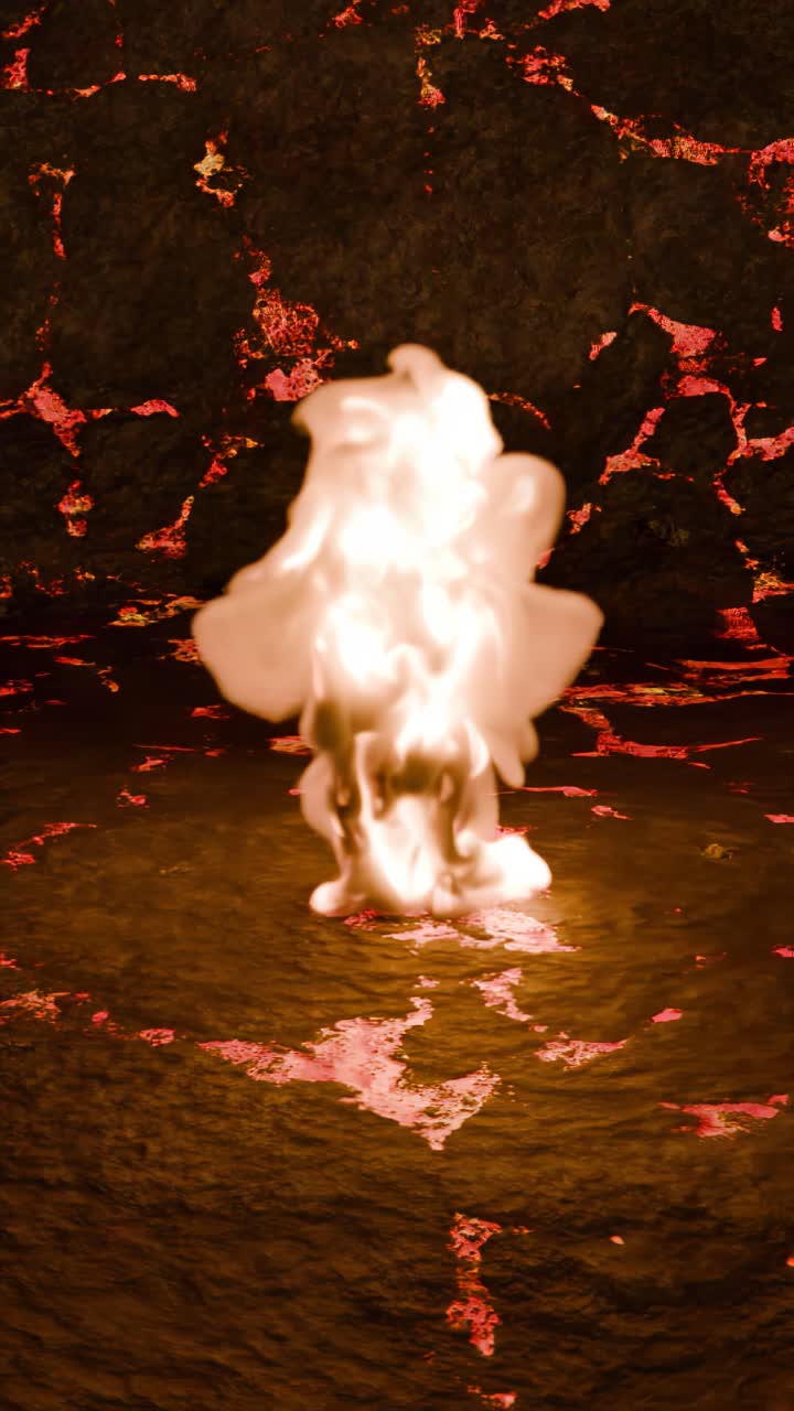 diseño gráfico abstracto de lava y fuego