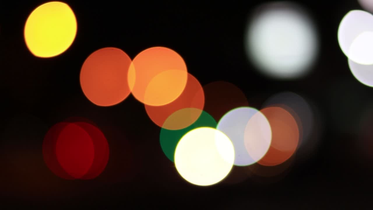 luces bokeh en el fondo nocturno, fondos abstractos, fondo bokeh