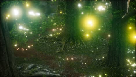 Firefly-Flying-in-the-Forest