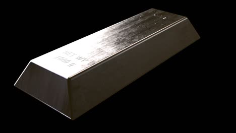 rotating platinum bar or bullion ingot