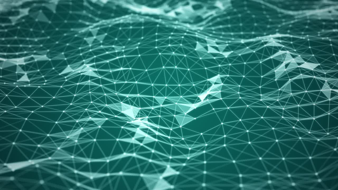 미래 기술 디지털 파동 녹색