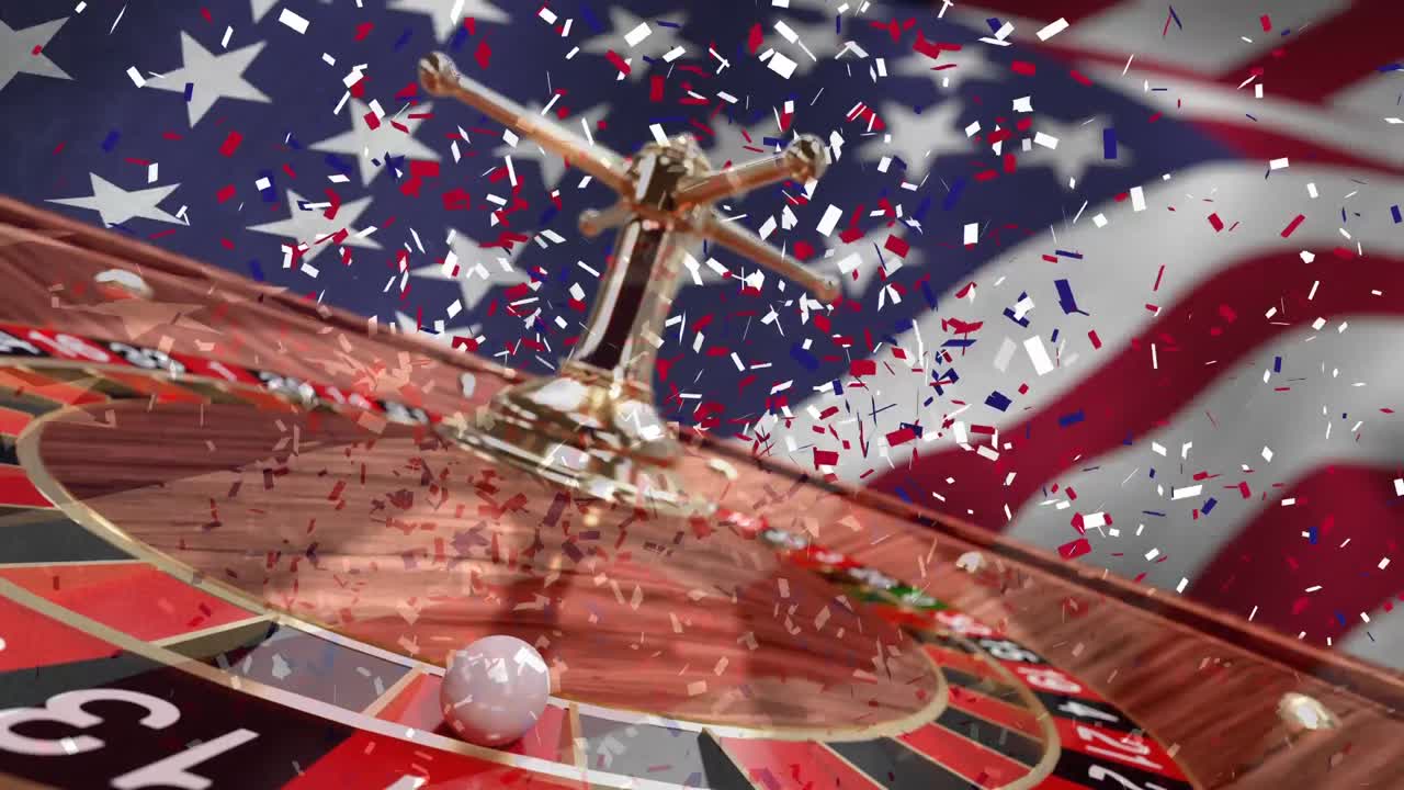 ⁇ 에 떨어지는 콘페티의 디지털 애니메이션 4k