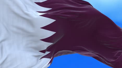 seamless loop of qatar flag.