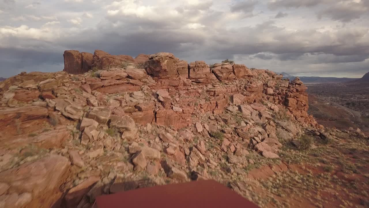 Riprese aeree di Moab, Utah, in primavera.