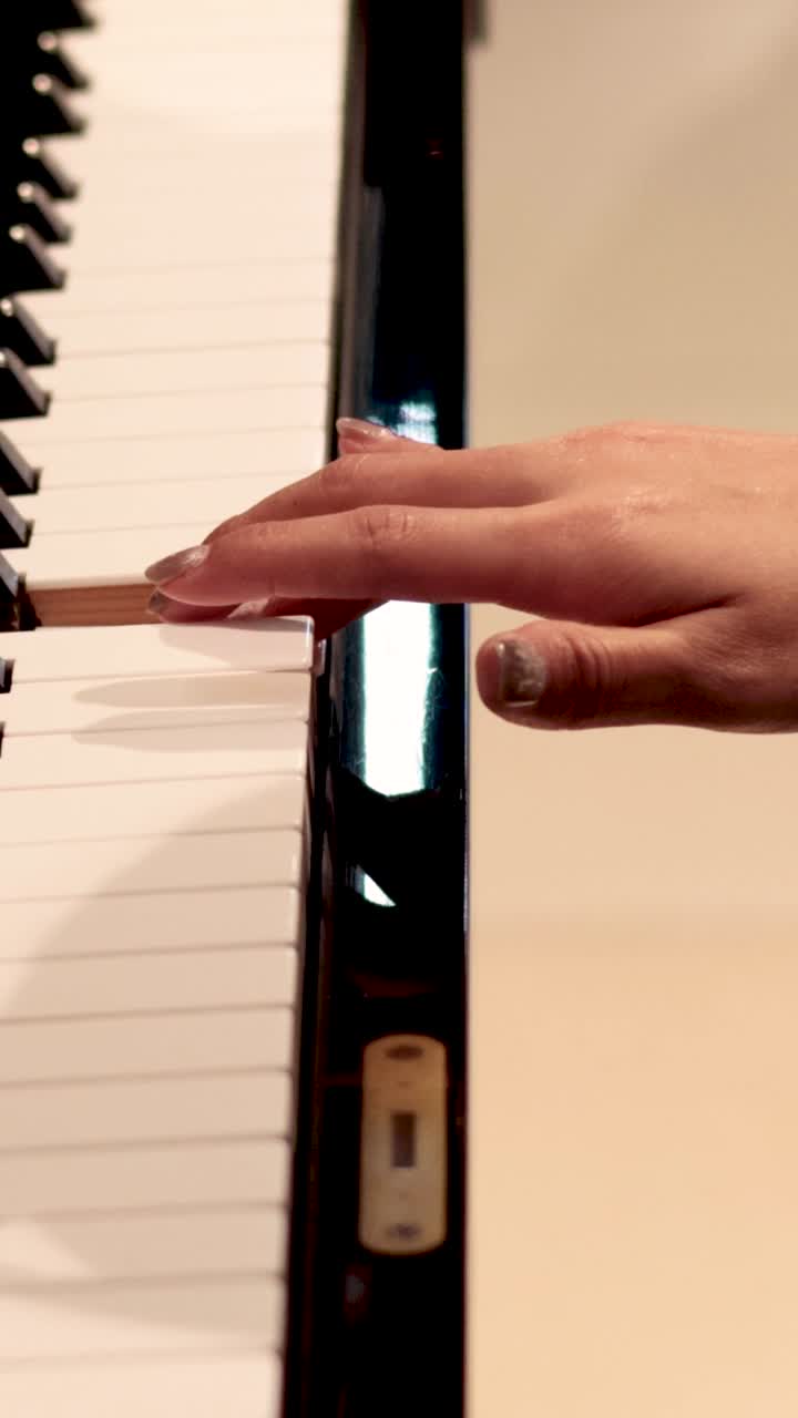 Hands demonstrating piano playing over time