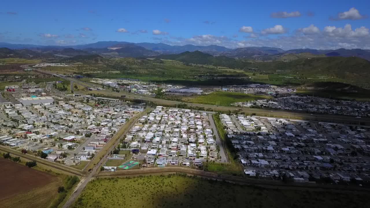 Droning a residential area in El Ojo Puerto Rico