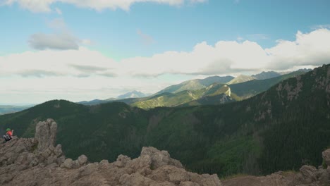 tatra mountains national park tourist hiking trail to the top of sarnia skala peak zakopane, poland