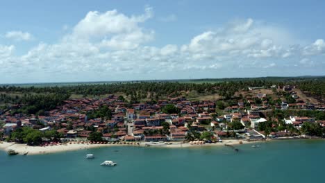 巴西北部的熱帶海灘城市巴拉·杜·庫納烏 (barra do cunhaú),是巴西北大河 (rio grande do norte) 流入海面的地方