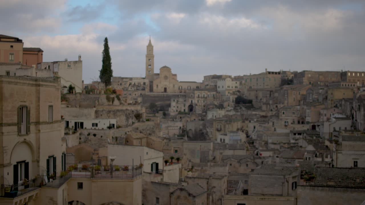 Kadr z szerokiego ujęcia wideo, Matera, Włochy