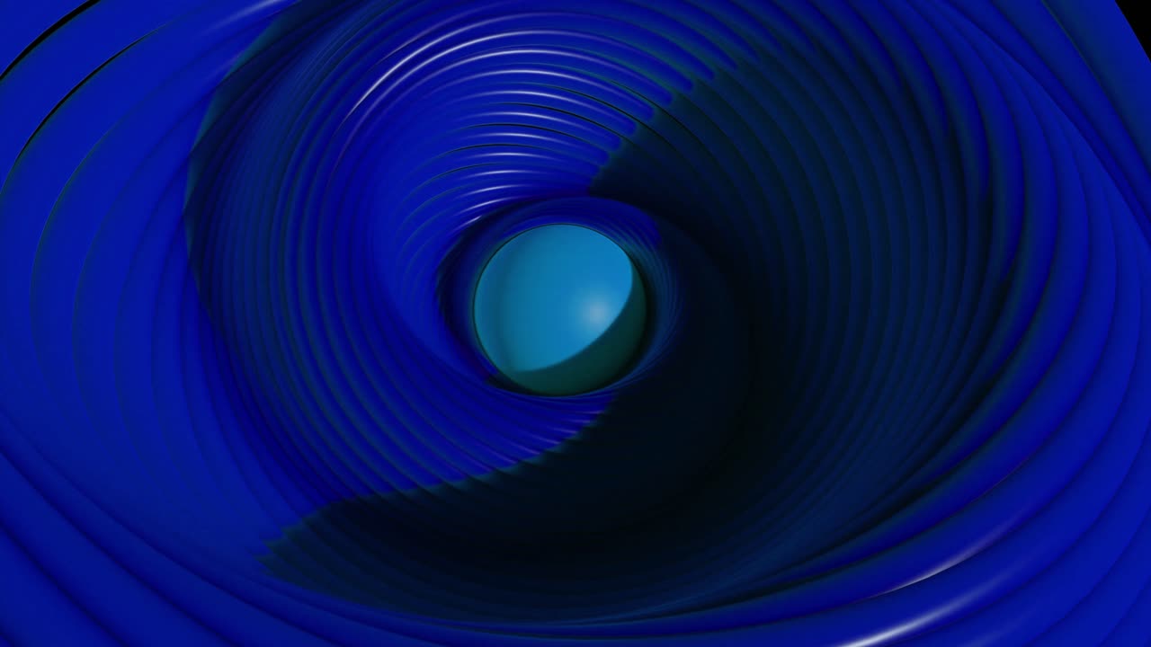 diseño de espiral 3d abstracto en azul