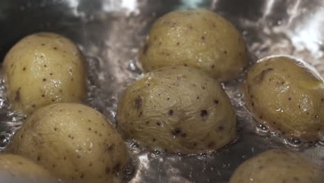 boiling potatoes