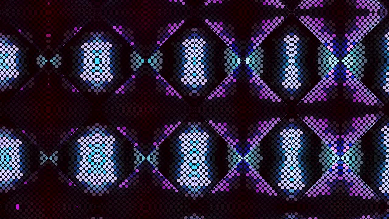 kaleidoscopio en movimiento. gráficos en movimiento de 4k