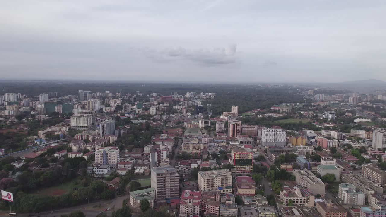 Vista drone di Ngara Nairobi Kenya