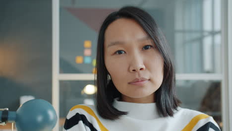 woman looking directly into the camera