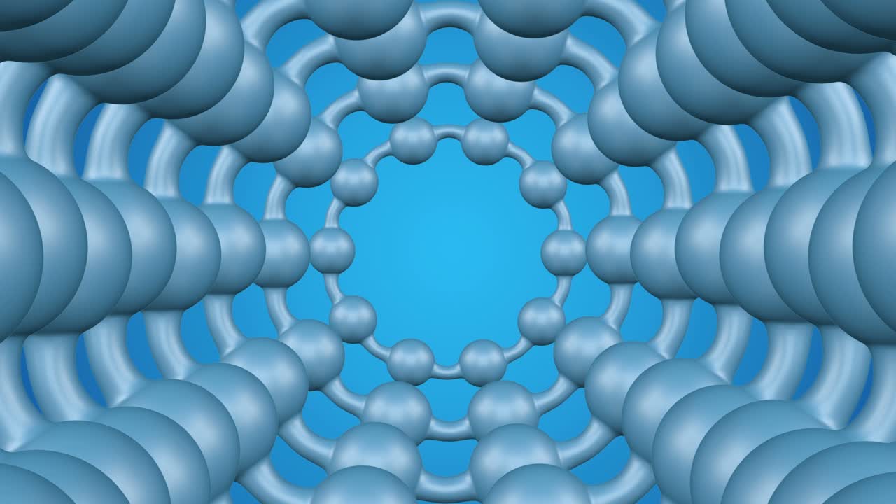 ciencia animación de fondo de la superficie geométrica.