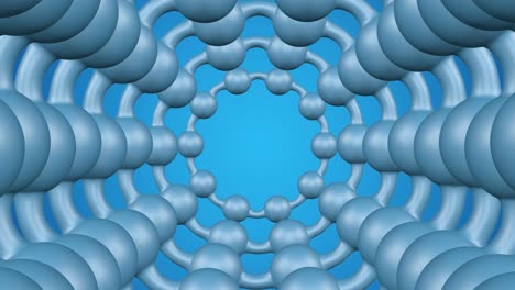ciencia animación de fondo de la superficie geométrica.