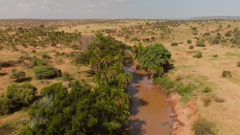 A-river-going-through-samburu-maasai-land-in-Kenya