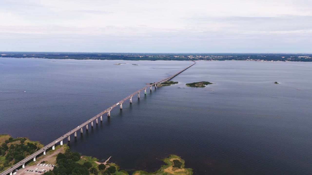 Vista del ponte di Öland dall'alto (1 di 2).