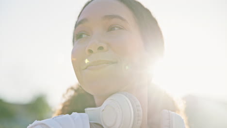 im freien, sport und frau mit training