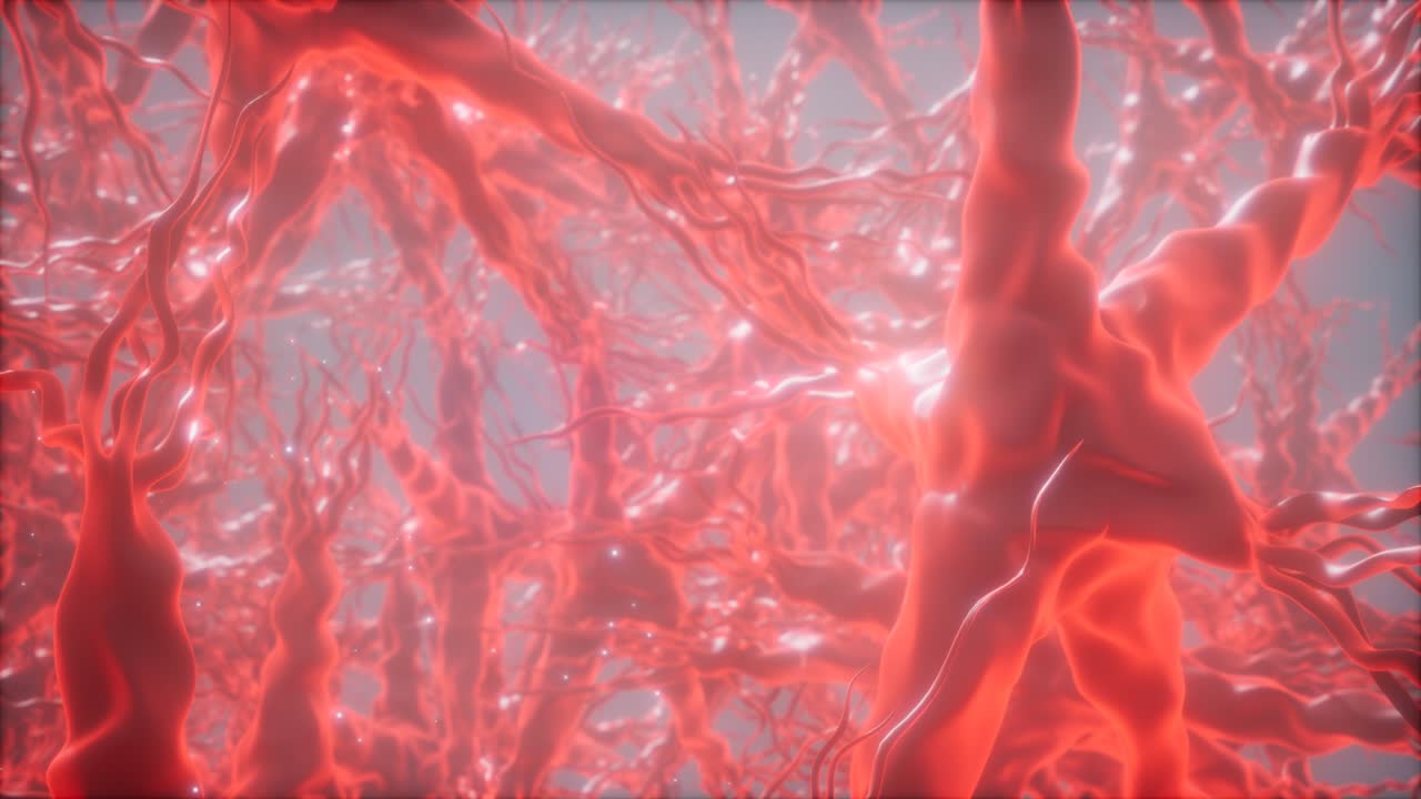 뇌 안의 신경 세포 네트워크를 통해 여행합니다.