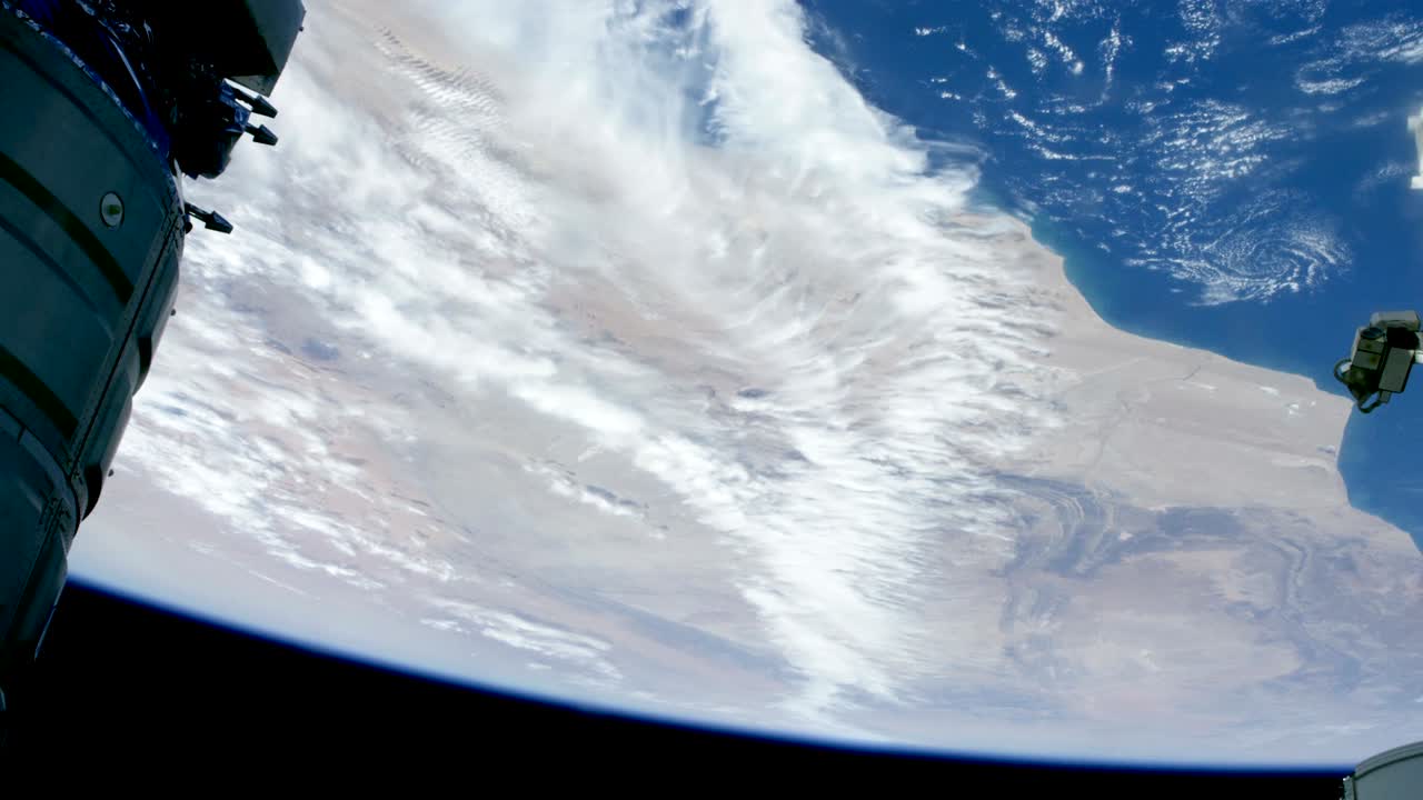 우주에서 볼 수 있는 지구, 서서부 사하라, 대서양, nasa 공공 도메인 이미지
