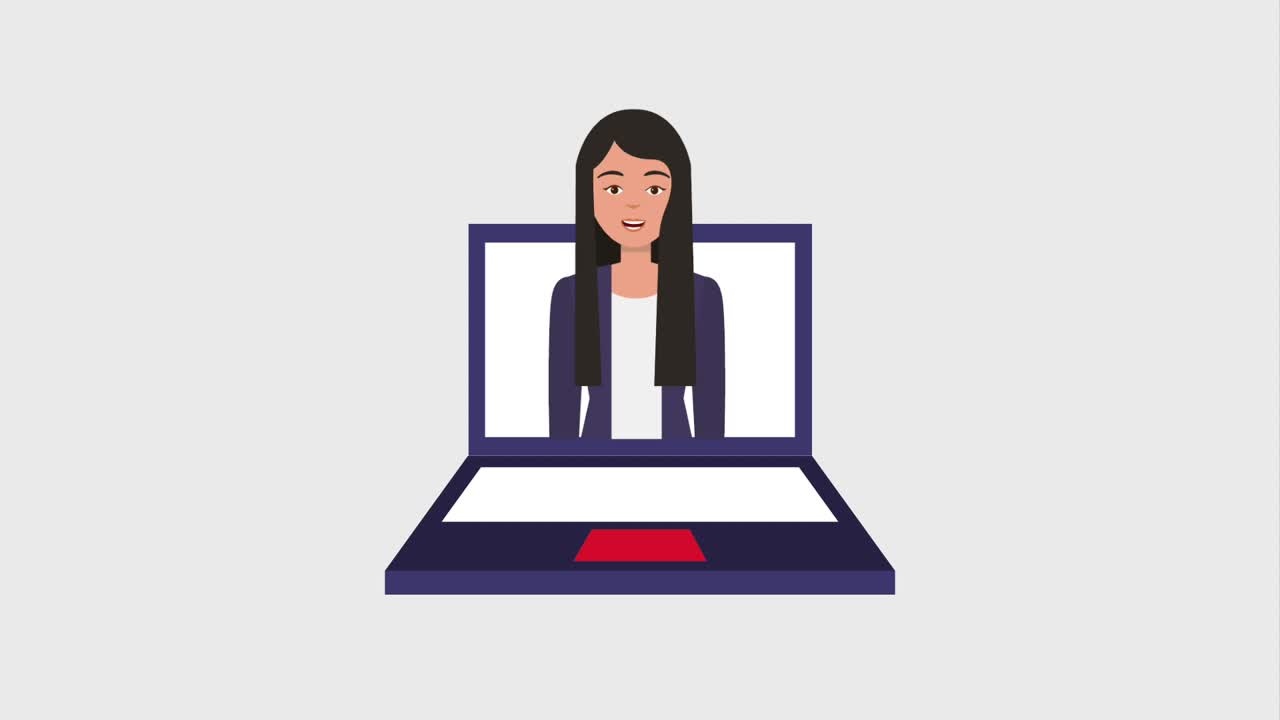 trabajo en equipo personas animación hd