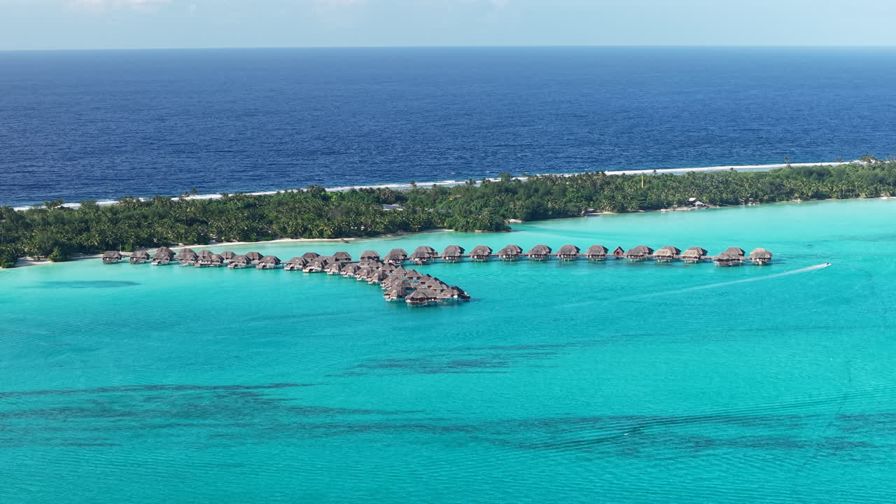 Tropical Beach Resort with Overwater Bungalows