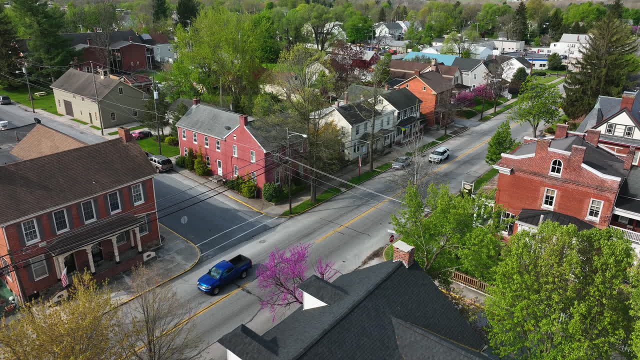 Residential small town community in USA