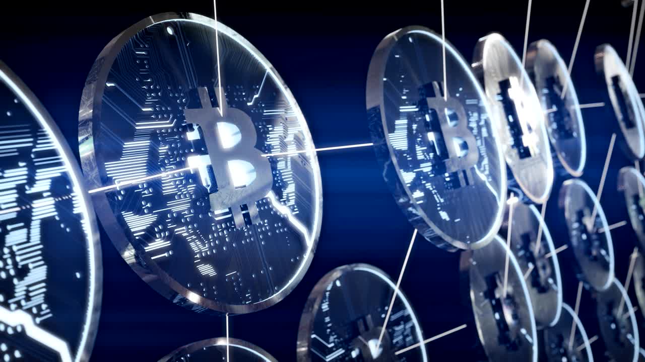 Bitcoins stored in a digital wallet.