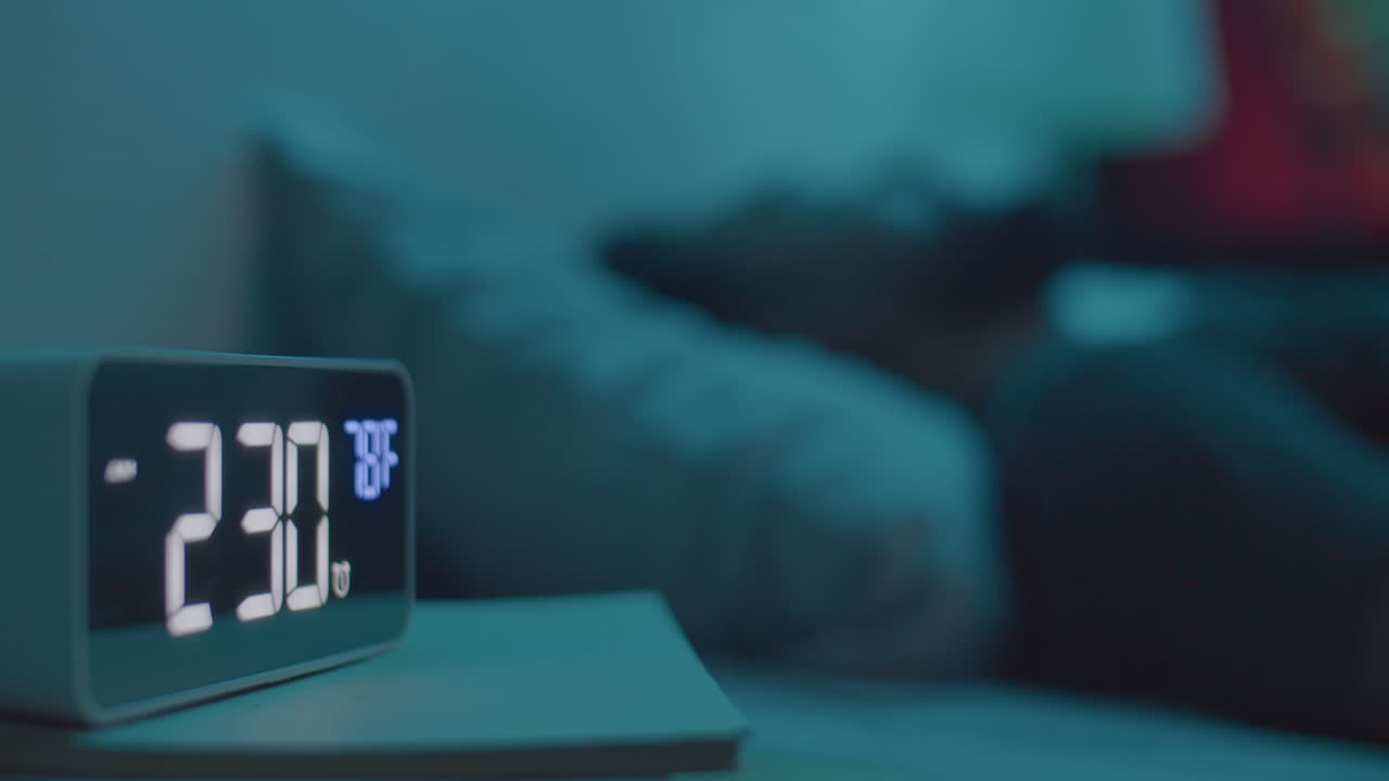 Man Suffering from Insomnia during Night