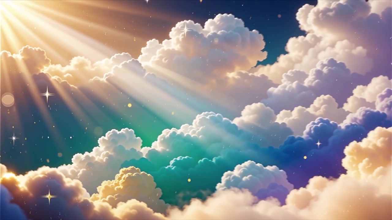 Sfondo di Adorazione Cristiana con Luce Celeste