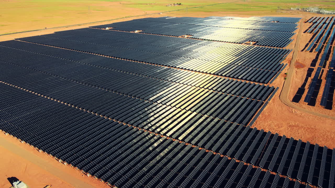 granja solar en arizona: vista de pájaro
